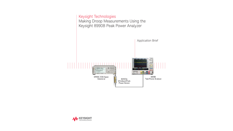How to Measure Droop Using an 8990B Peak Power Analyzer